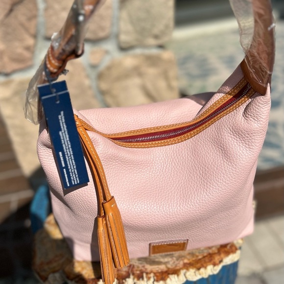 Dooney & Bourke Paige Sac Blush Pink Pebble Grain Leather NWT - Picture 4 of 17